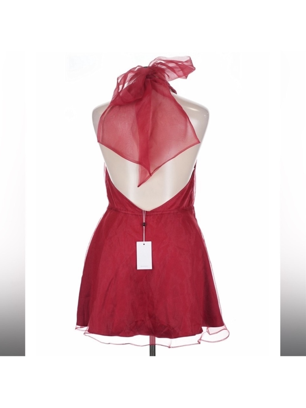 Lovers & Friends Heartbreaker Red Tulle Mini Dress Women’s XL - Picture 4 of 8